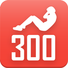 300 sit-ups abs workout icon
