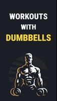 Home workouts with dumbbells poster