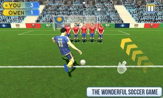 Kick Soccer Ball 3D - Penalty Kick Soccer Football capture d'écran 2