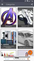 3D Model Viewer - OBJ/STL/DAE Cartaz