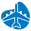 Park and fly icon