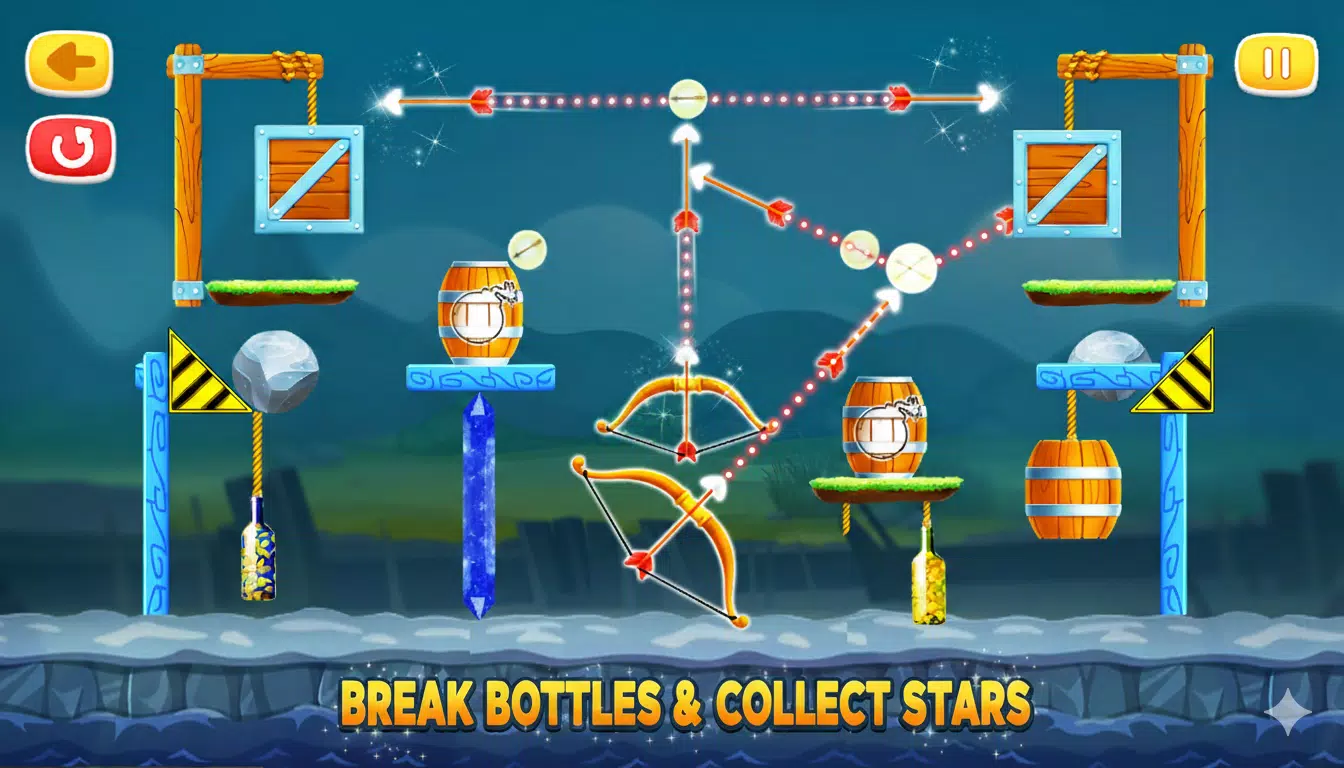 Bottle Shooting Archery Game