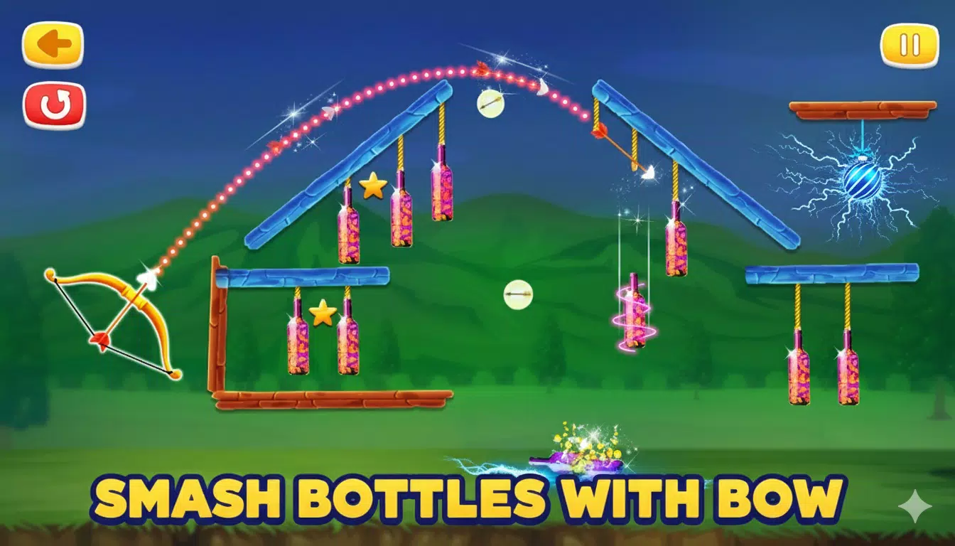 Bottle Shooting Archery Game