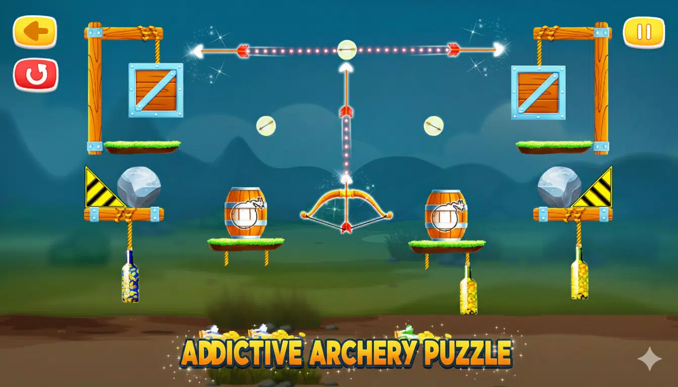 Bottle Shooting Archery Game