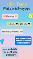 Fancy keyboard fonts & Emoji الملصق