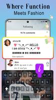 Fancy keyboard fonts & Emoji تصوير الشاشة 1