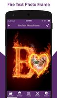 Fire Text Photo Frame скриншот 1