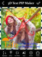 3D Text PIP Photo Collage ảnh chụp màn hình 3