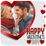 Valentine's day photo frame icon
