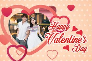 Valentine's day photo frame syot layar 1