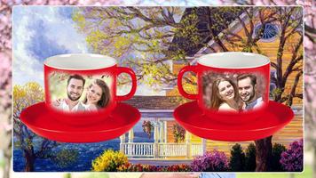 Coffee Cup Dual Photo Frame syot layar 2