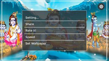 Radhe Krishna 4D Live Wallpaper Cartaz