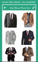 Men Blazer Photo Suit Affiche