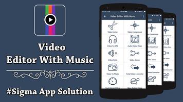 Video Editor With Music Affiche