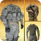 US army suit changer uniform photo editor 2019 icon