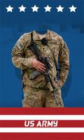 US army suit changer uniform photo editor 2019 Affiche