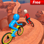 Uphill Stickman BMX Bicycle Stunts icon