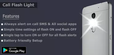 Call Flash Light : flash on call and sms