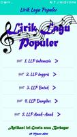 Lirik Lagu Populer Cartaz