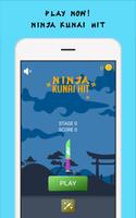 Ninja Kunai Hit Plakat