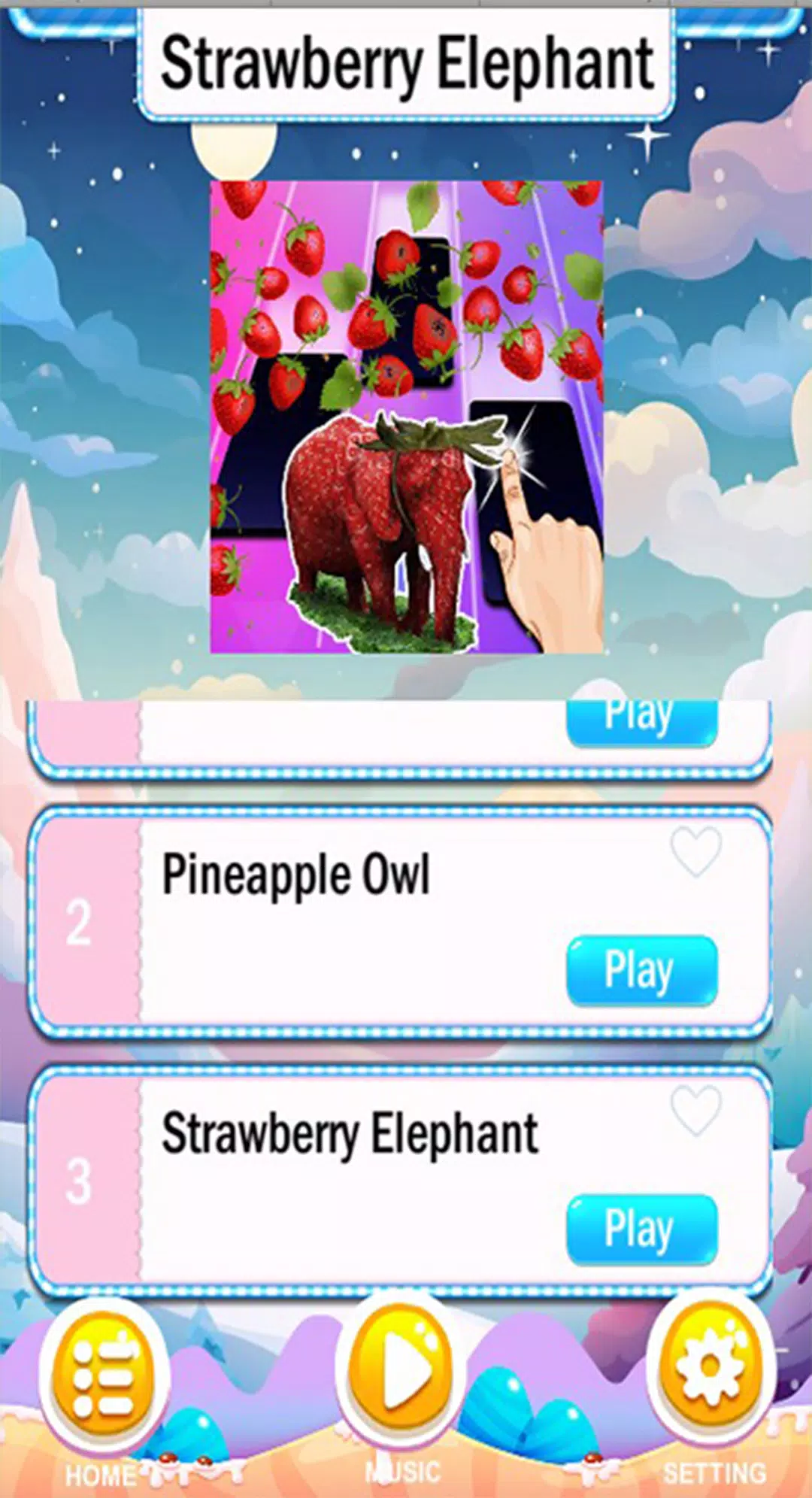 Smurf Blue Cat vs Strawberry Elephant vs Pineapple Owl meme