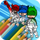 Mask SuperHeroes Color & Draw icon