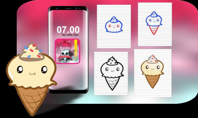 Android 用の かわいいを描く方法 甘いアイスクリーム Apk をダウンロード Android 用の かわいいを描く方法 甘いアイスクリーム Apk をダウンロード