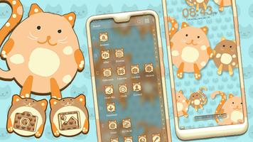 Cartoon Kitten Launcher Theme imagem de tela 2