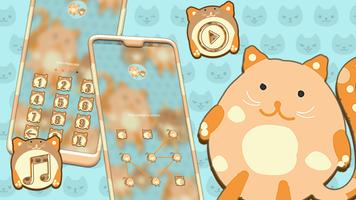 Cartoon Kitten Launcher Theme imagem de tela 3