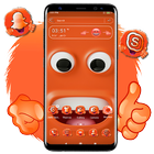 Funny Happy Face Emoji Theme أيقونة