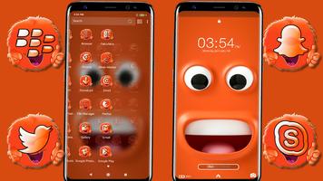 Funny Happy Face Emoji Theme تصوير الشاشة 2