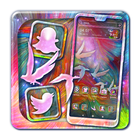 Hippie Galaxy Bird Theme icône