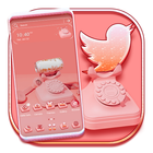 Old Pink Phone Launcher Theme ícone