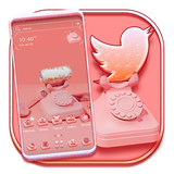 Old Pink Phone Launcher Theme