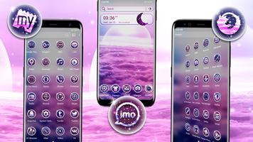 Pink Clouds Sky Launcher Theme syot layar 3