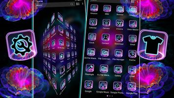 Trippy Art Neon Launcher ảnh chụp màn hình 1