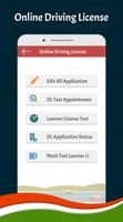 Online Driving License Apply imagem de tela 1