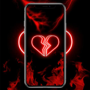 Neon Broken Heart Wallpaper APK