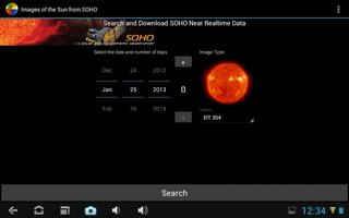 Images of the Sun from SOHO screenshot 1