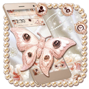 Silky pearl butterfly theme APK