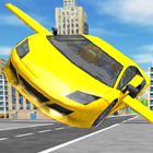 Flying car game : City car games 2020 icône