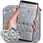 Silver Glitter luxury Dazzling Theme-icoon