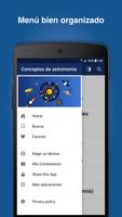 Conceptos de astronomía y espacio Poster