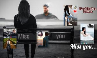 Miss You Photo Frame poster