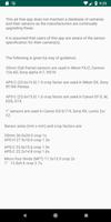 Really Simple Depth of Field calculator ảnh chụp màn hình 2
