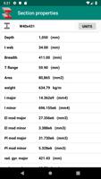 Steel sections ภาพหน้าจอ 2