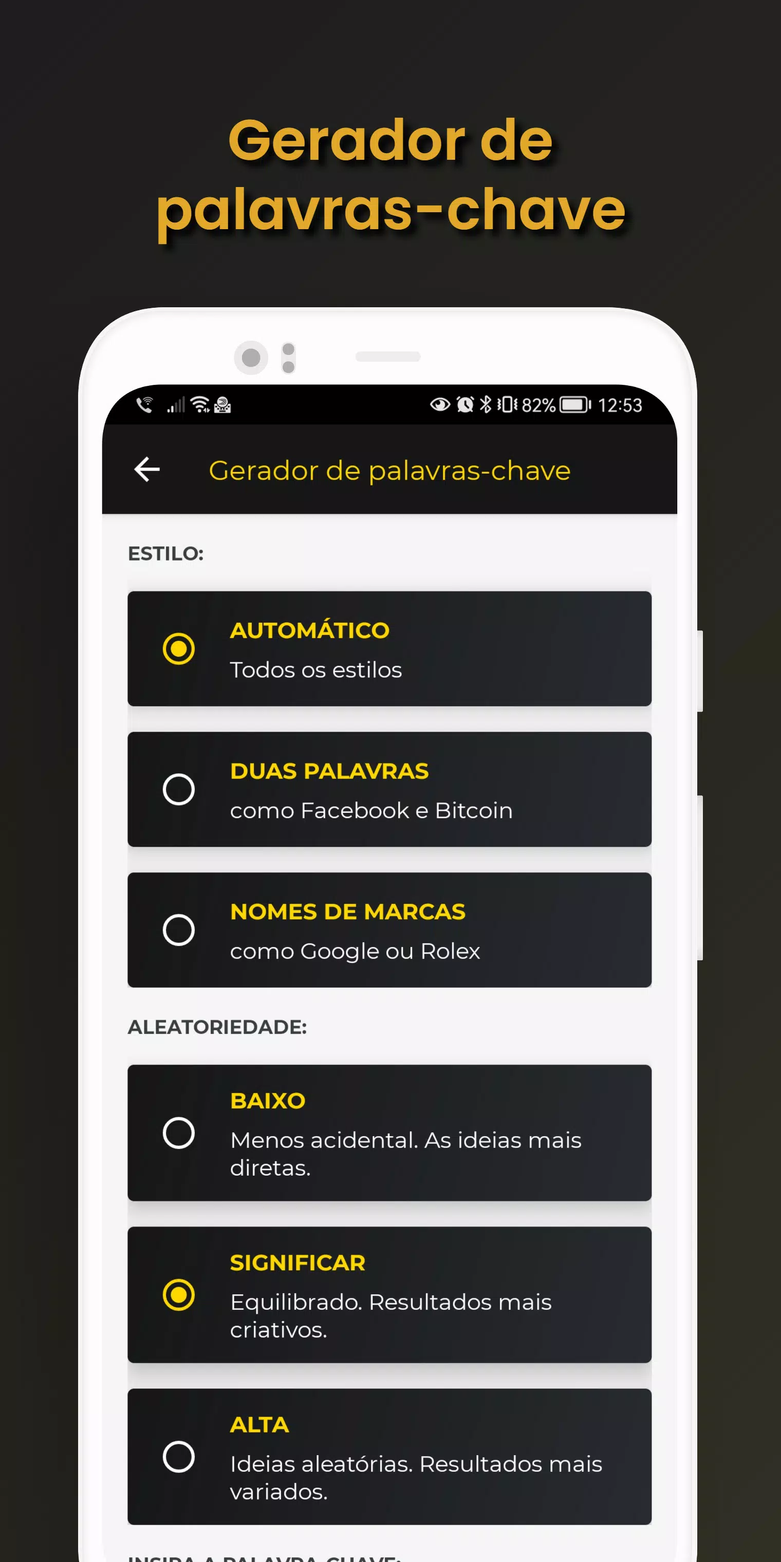 Download do APK de Gerador de Nomes para Android