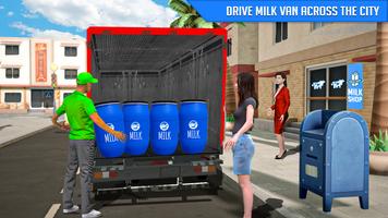 牛奶 卡车 模拟器 截图 3