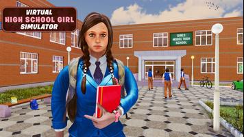 High School girl life sim poster