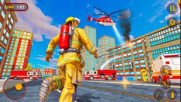 fireman firefighter simulator Poster